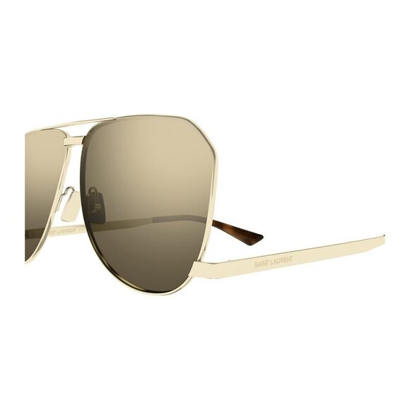 New SAINT LAURENT Dust Gold Aviator SL 690 004 Sunglasses - Picture 3 of 4